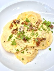 Carbonara-ravioli 