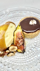 Servert til whiskyganache-terter