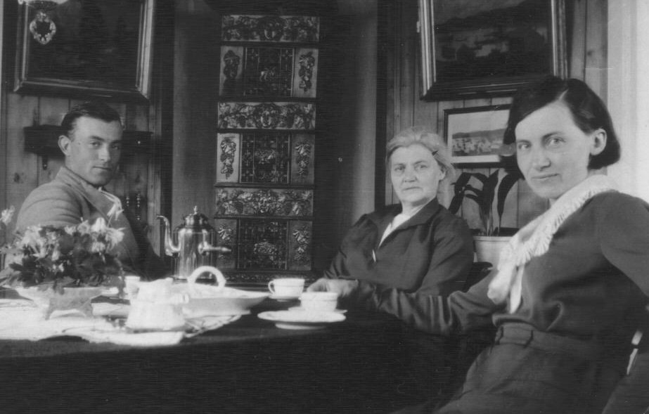 Gustav, Ingeborg og Gudrun. Sildpollen 1930-tallet.